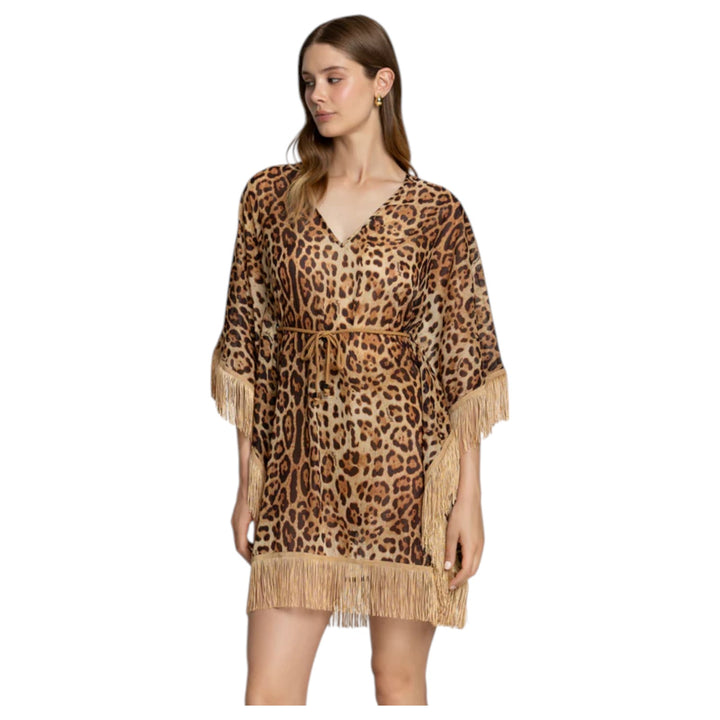 CAFTAN À FRANGES OR LEO SOUL