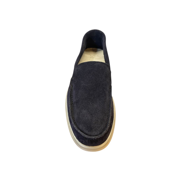 Mocassin Semelle en caoutchouc Cuir suédé Bleu