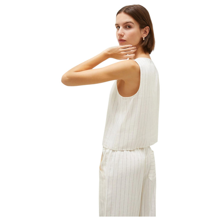 Débardeur en tissu ISOLANA BLANC