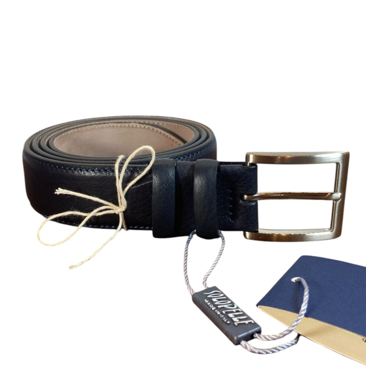 CEINTURE EN CUIR VÉRITABLE BOTTOLATA BLEU