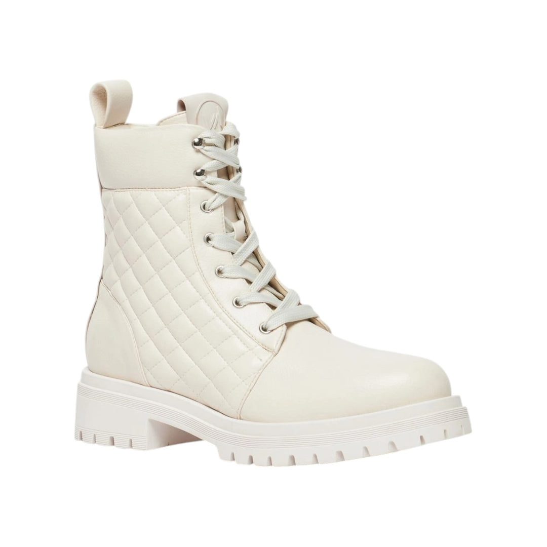 Anfibies matelassées ivoire