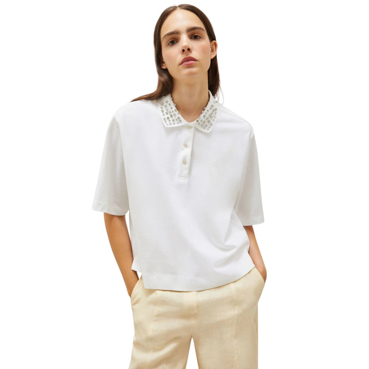 Polo GONZAGA BLANC OPTIQUE