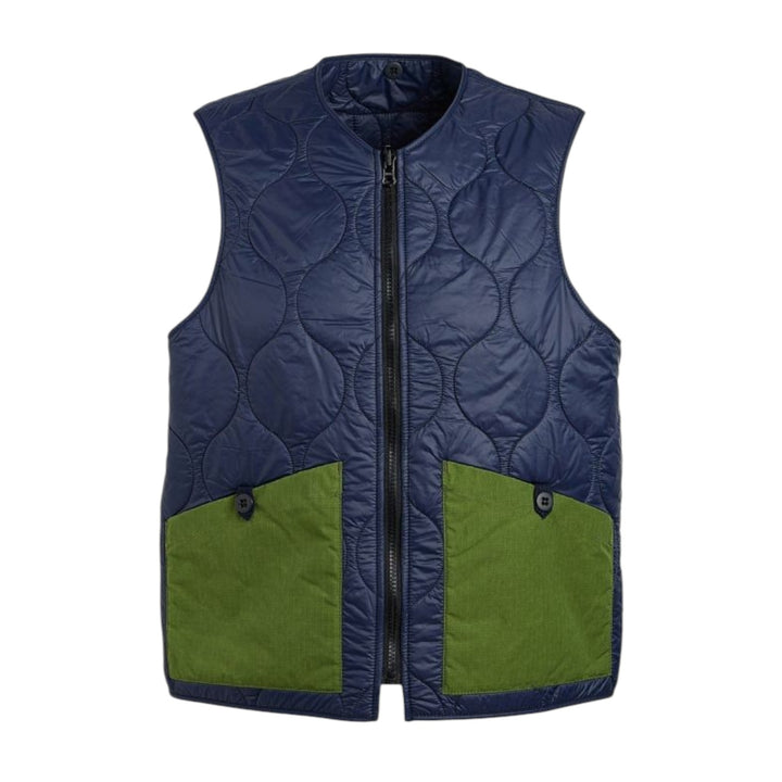 GILET TOUTES SAISONS MARINE/VERT CLAIR