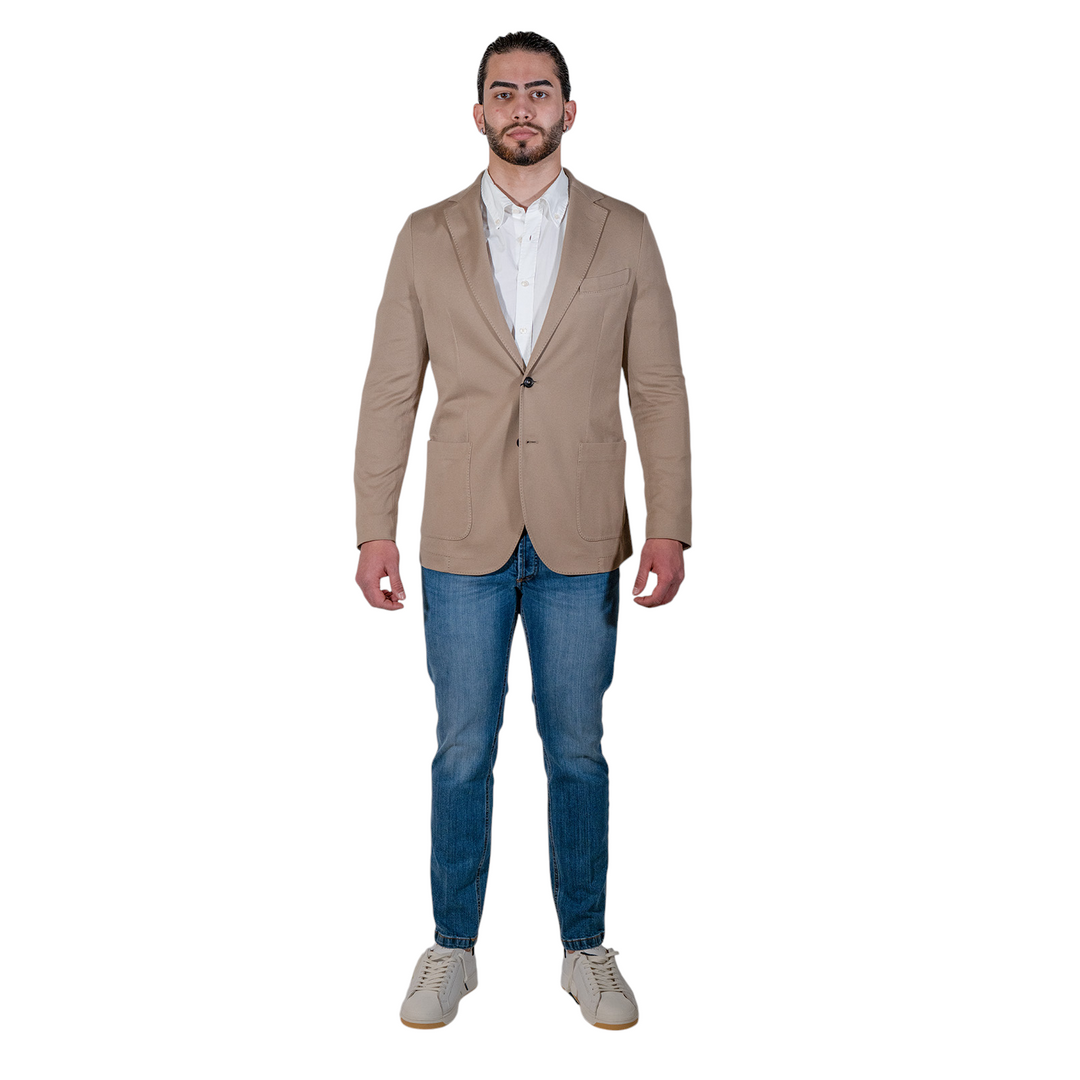 VESTE PIQUÉ Beige
