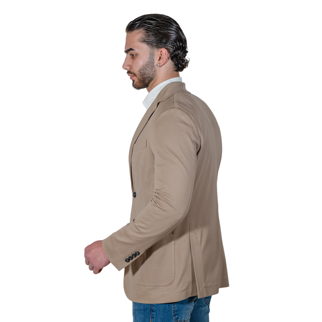 VESTE PIQUÉ Beige