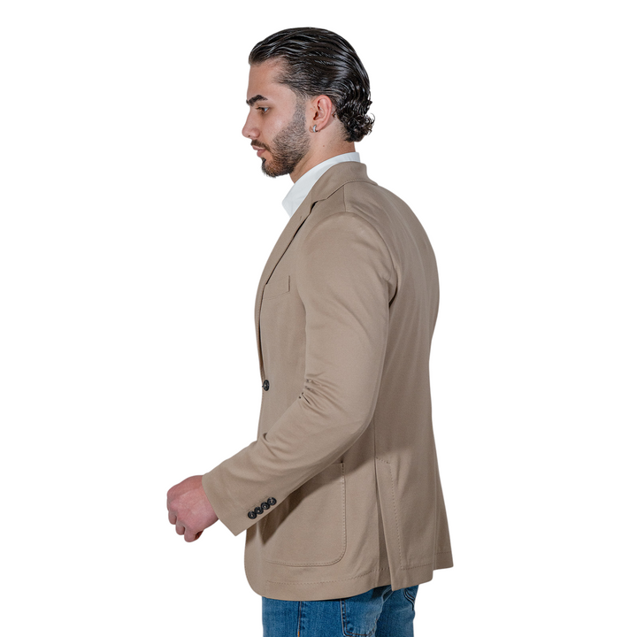 VESTE PIQUÉ Beige