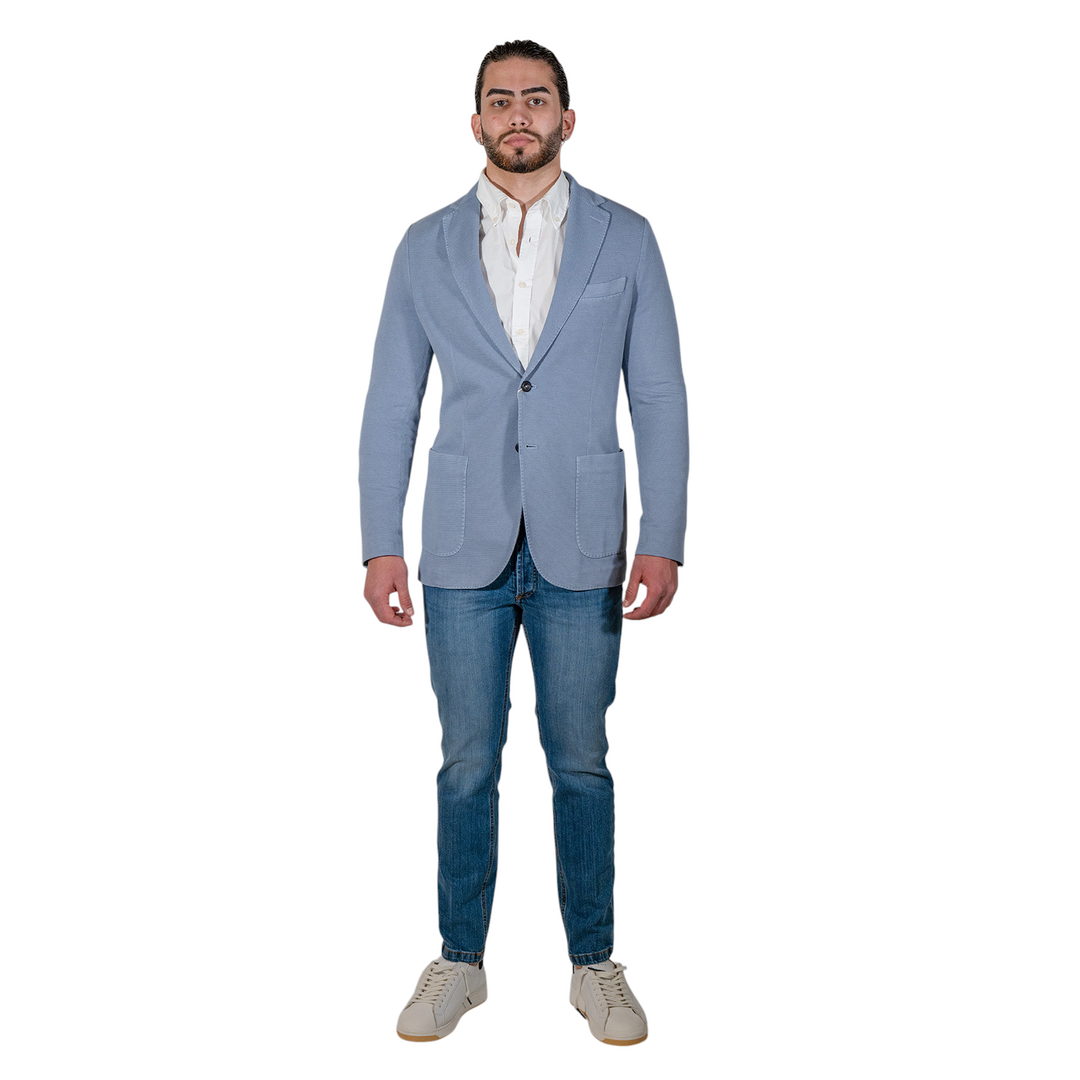 VESTE OXFORD Bleue