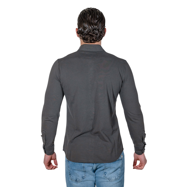 CHEMISE PIQUÉ Marron