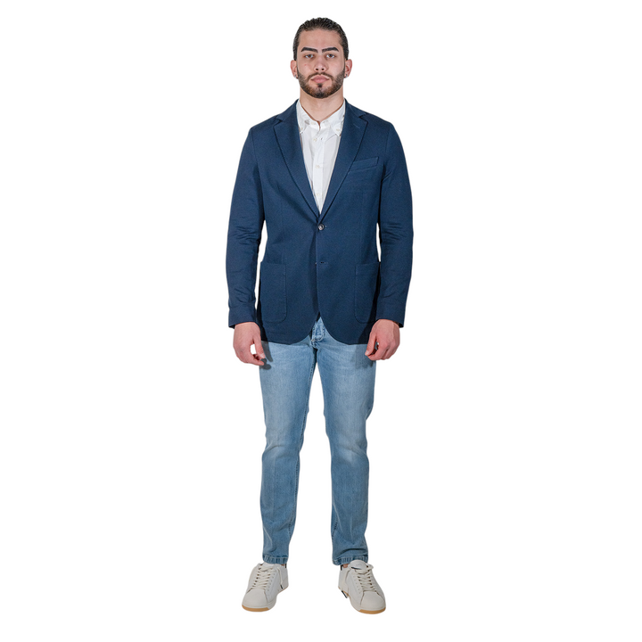 VESTE PIQUÉ Bleu