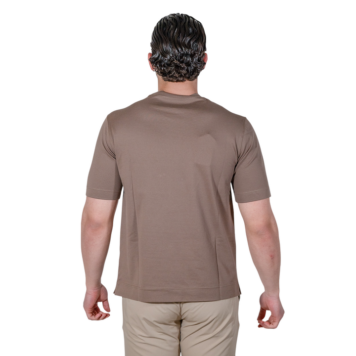 T-SHIRT PIQUÉ Marron