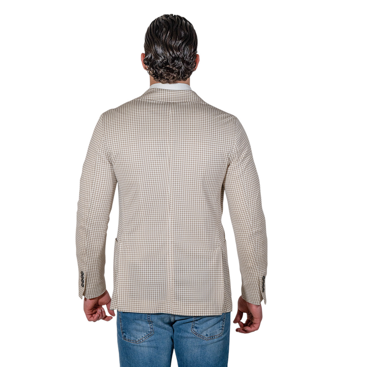VESTE PIED DE POULE Beige