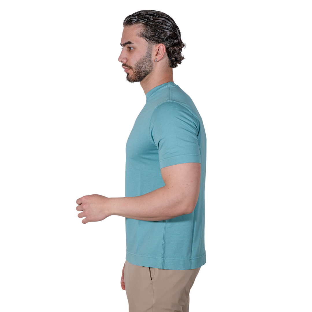 T-SHIRT EN JERSEY BLEU CIEL