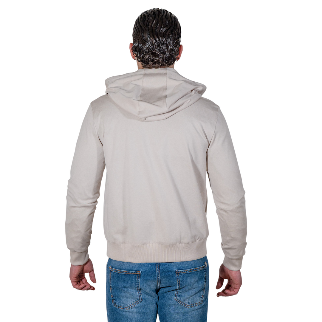 HOODIE ZIP PIQUET Beige