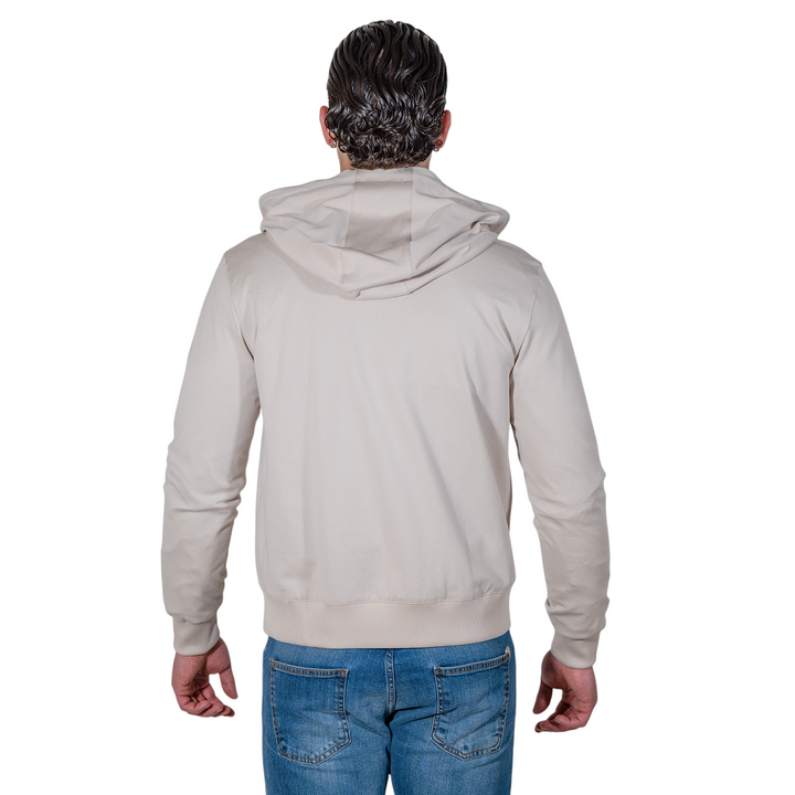 HOODIE ZIP PIQUET Beige