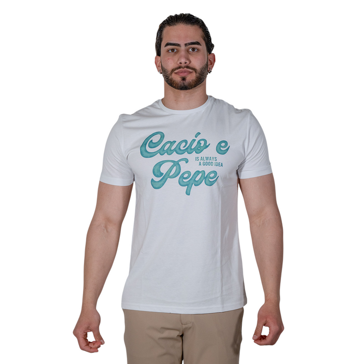 T-SHIRT IMPRIMÉ CACIO&PEPE BLEU