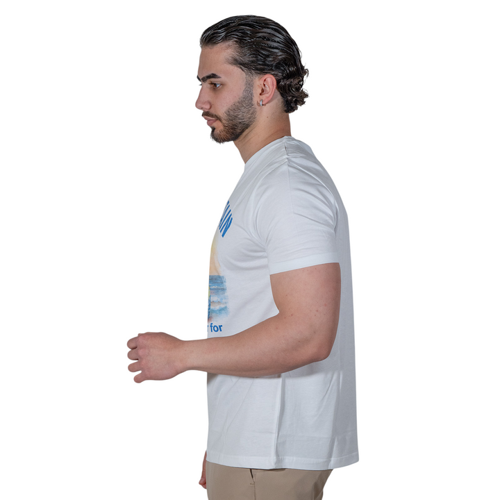 T-SHIRT IMPRIMÉ VODKA BLANC