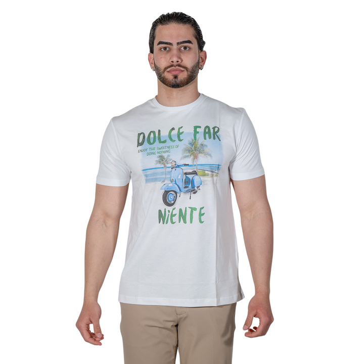 T-SHIRT IMPRIMÉ DOLCE FAR NIENTE BLANC