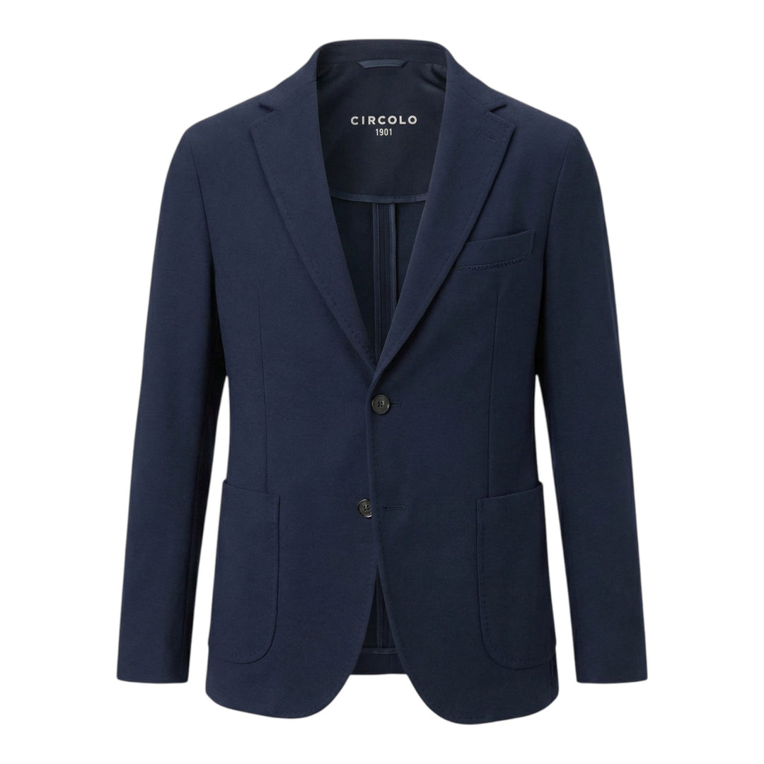 Blazer Stretch Jersey Bleu Marine