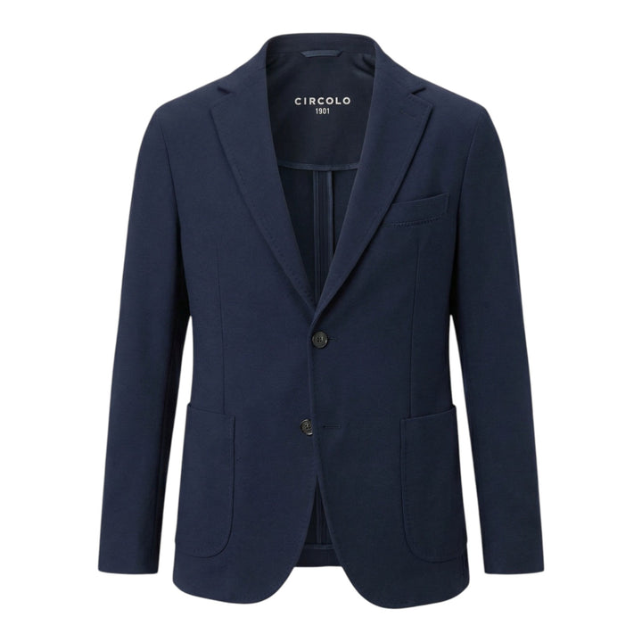 Blazer Stretch Jersey Bleu Marine