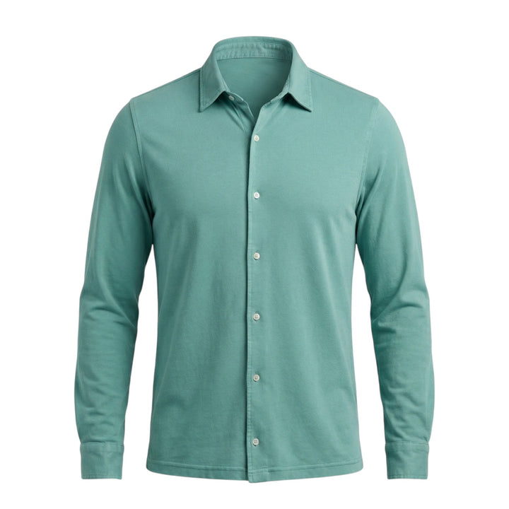 Chemise Manches Longues Hartford Jersey Turquoise