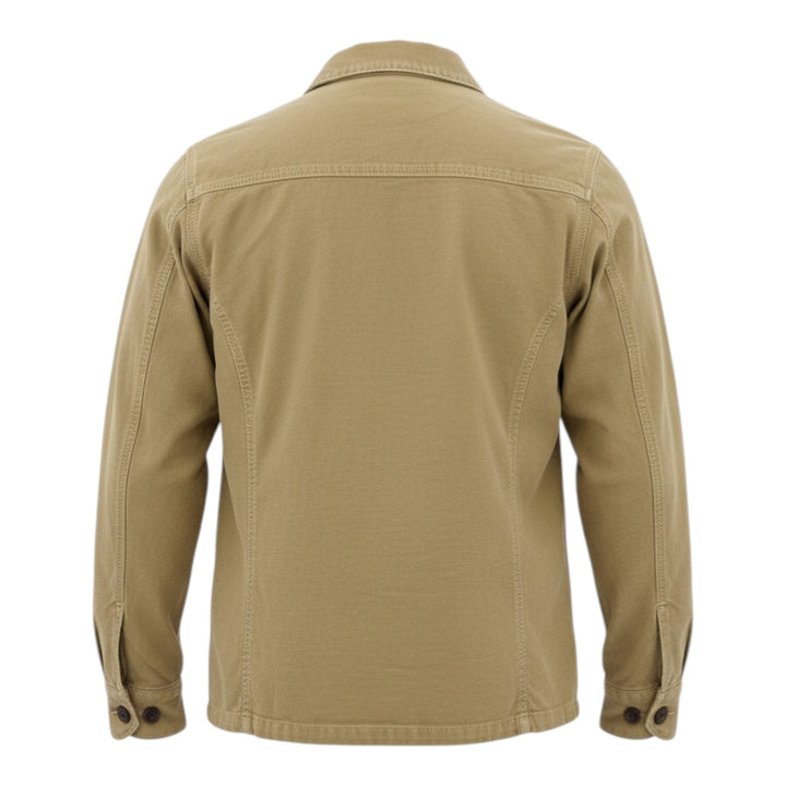 Chemise Over Manches Longues Acadia Mélange de Lin Moka
