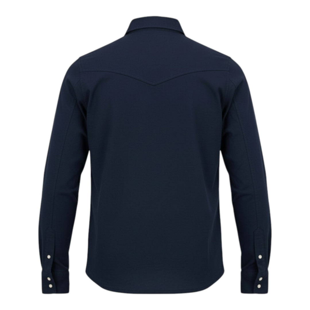 Chemise Western Manches Longues El Paso Flammé 180gr Navy
