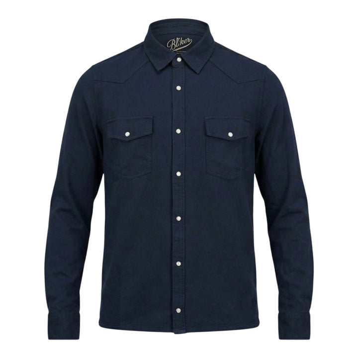 Chemise Western Manches Longues El Paso Flammé 180gr Navy