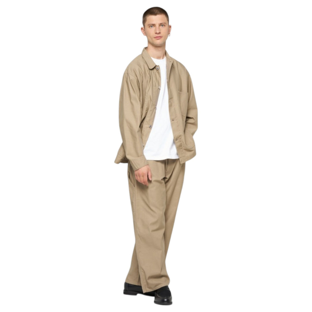 Coverall Japan Military Cloth Back Satin Coton Beige