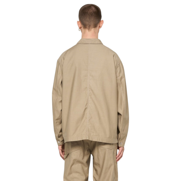 Coverall Japan Military Cloth Back Satin Coton Beige