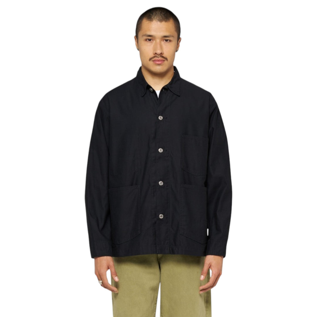 Coverall Japan Military Cloth Back Satin Coton Black