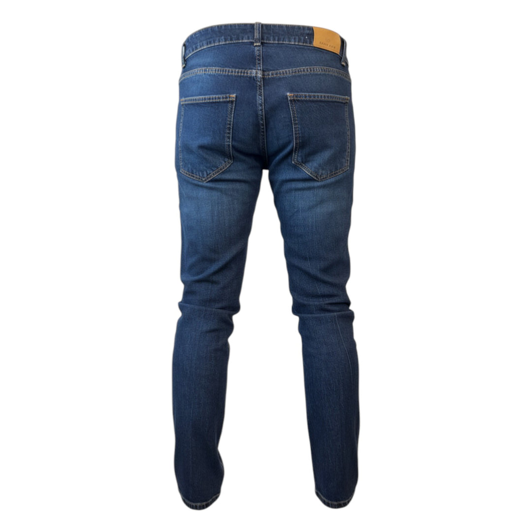 Denim James 5 poches Court Denim Blue