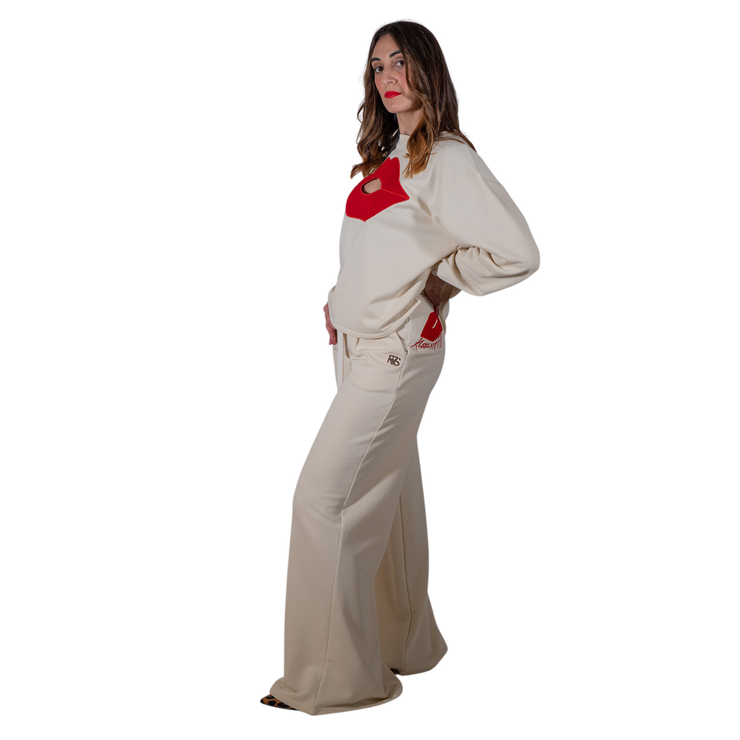 PANTALON AVEC BRODERIE