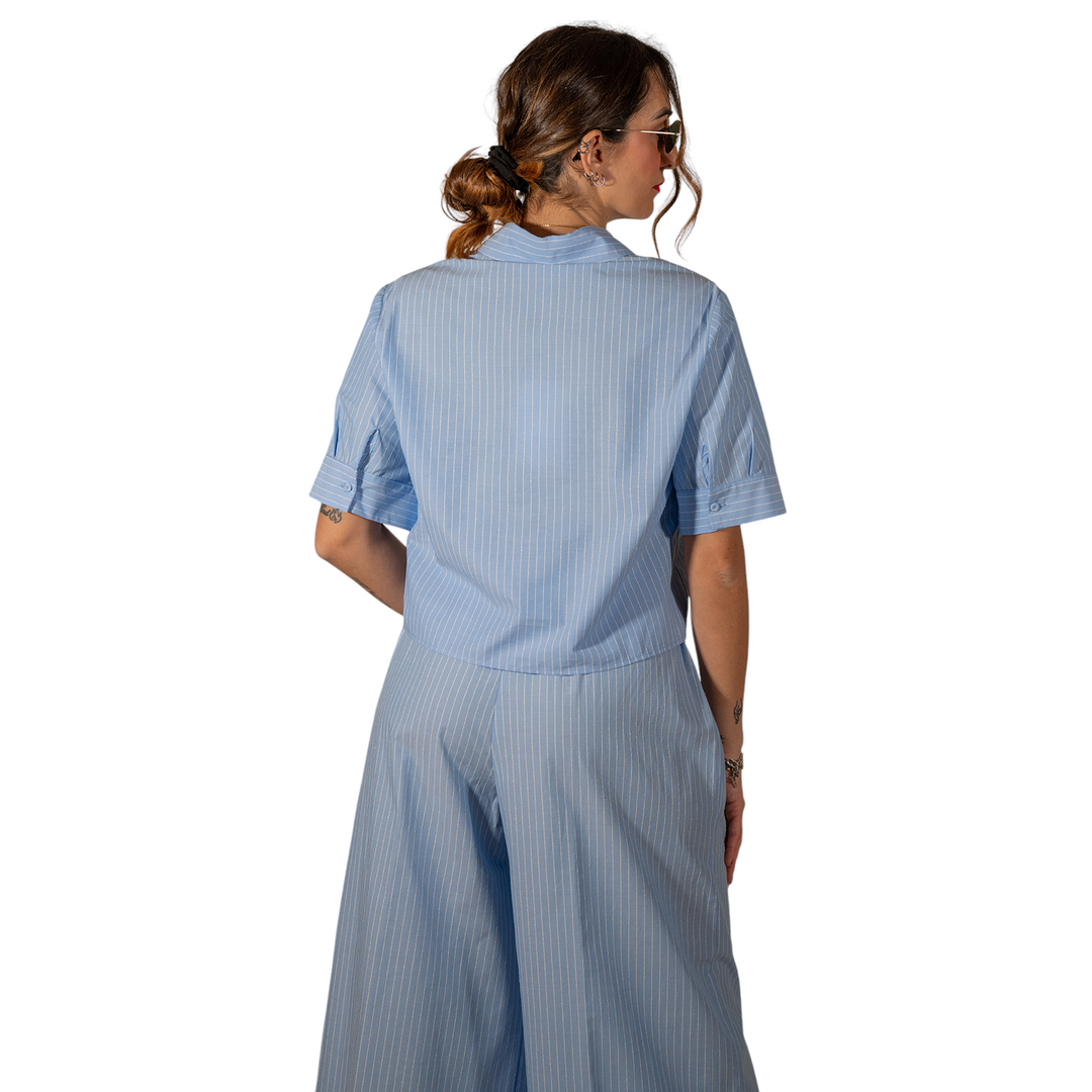 ROBE FLORENTIA BLEU CLAIR