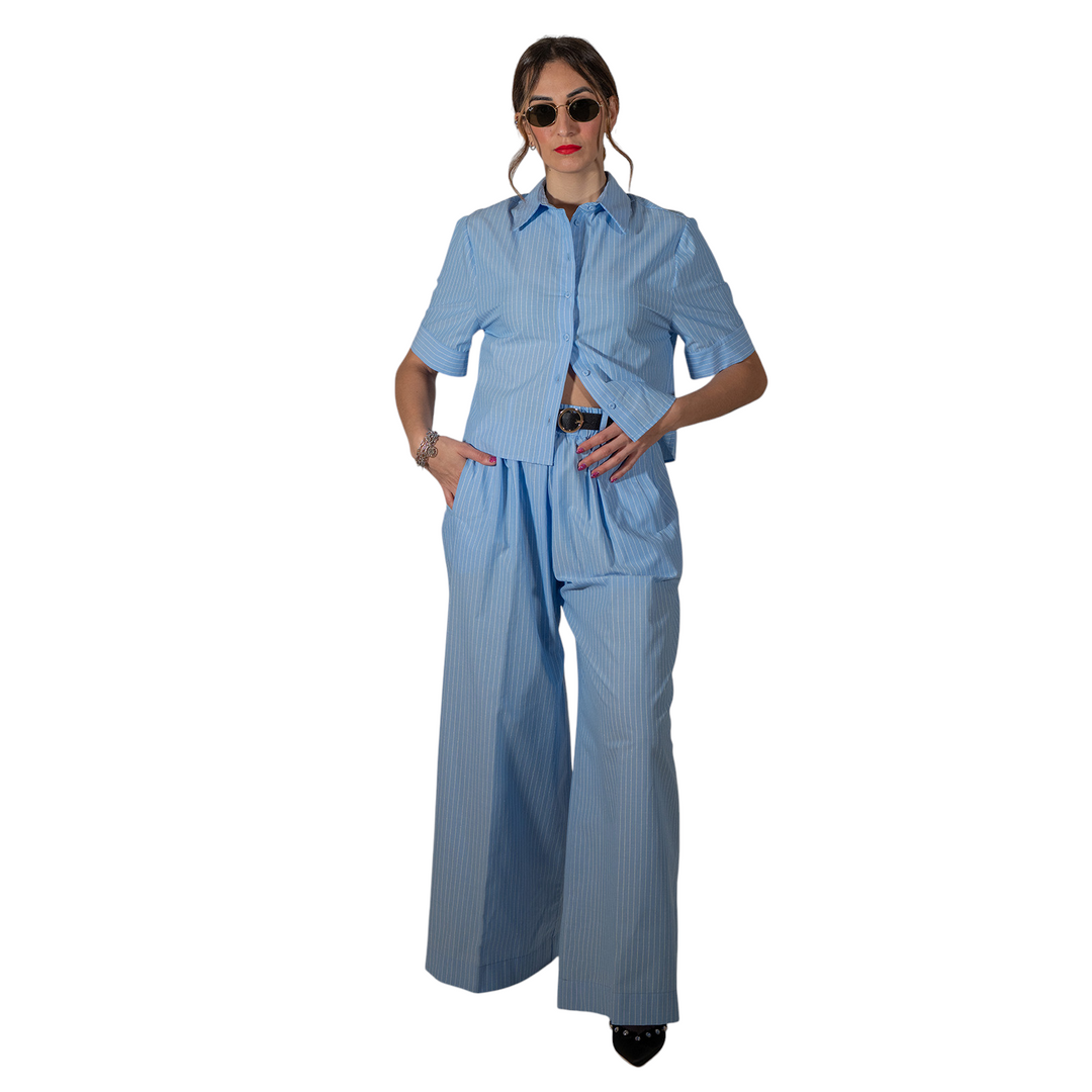 ROBE FLORENTIA BLEU CLAIR