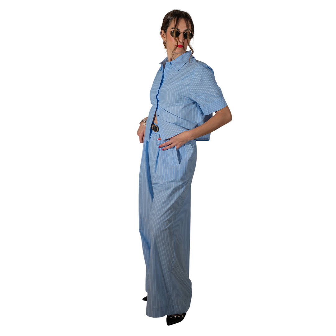 ROBE FLORENTIA BLEU CLAIR