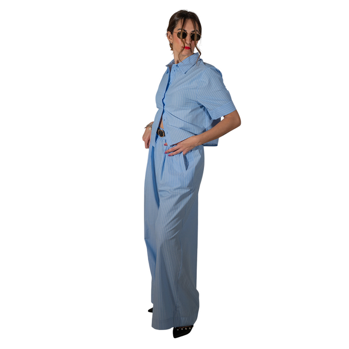 ROBE FLORENTIA BLEU CLAIR