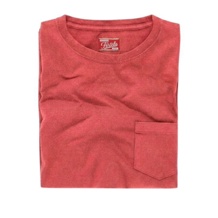 Teepocket  T-Shirt à poche en coton Lobster Corallo