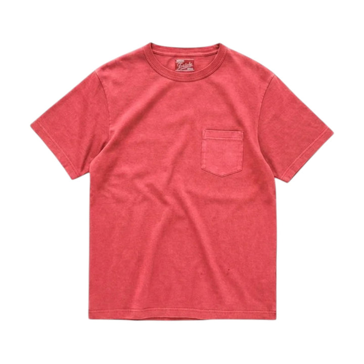 Teepocket  T-Shirt à poche en coton Lobster Corallo