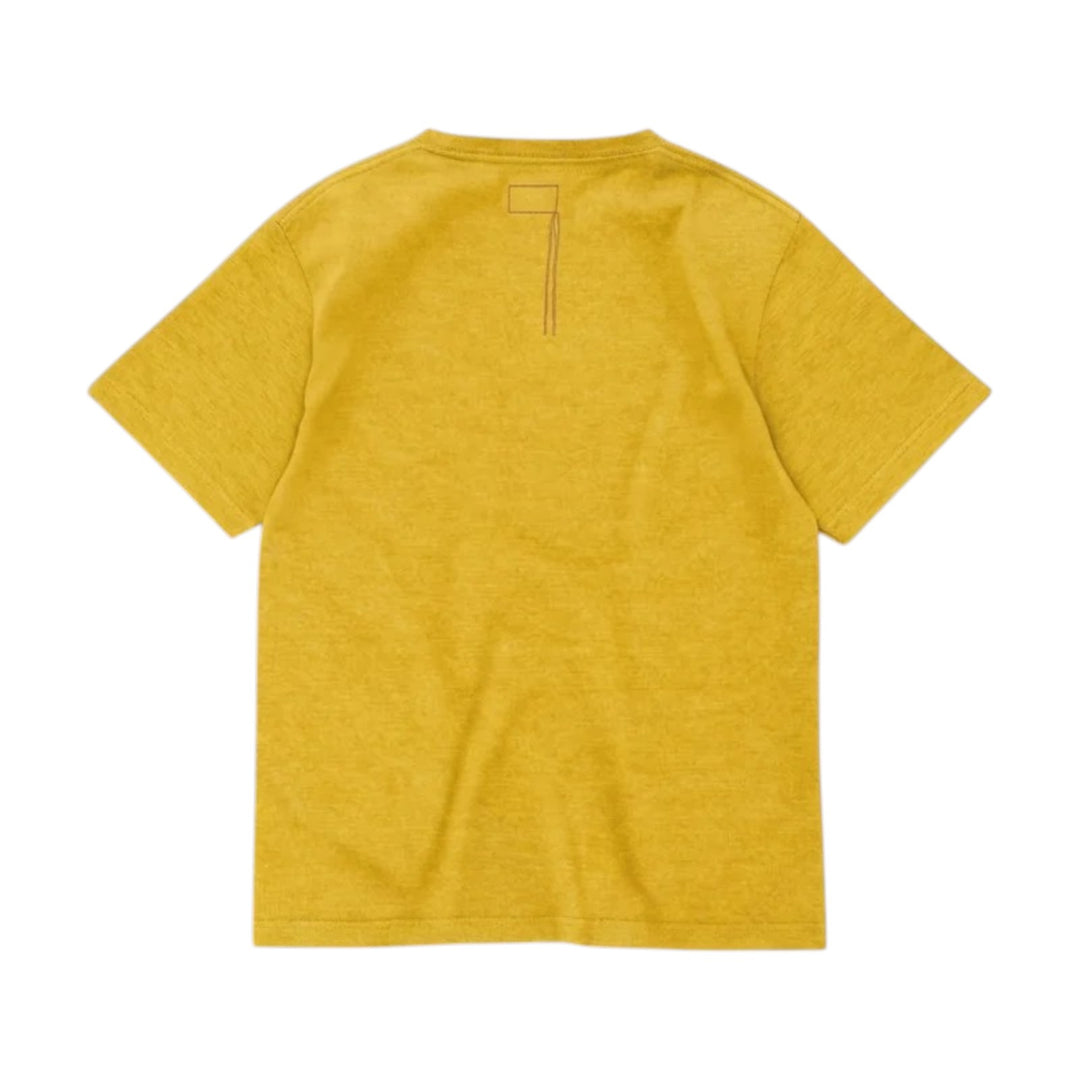T-Shirt Teepocket avec Poche en Coton Jaune Moutarde