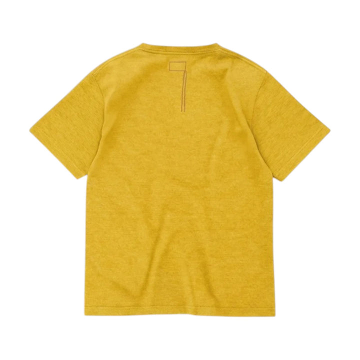 T-Shirt Teepocket avec Poche en Coton Jaune Moutarde
