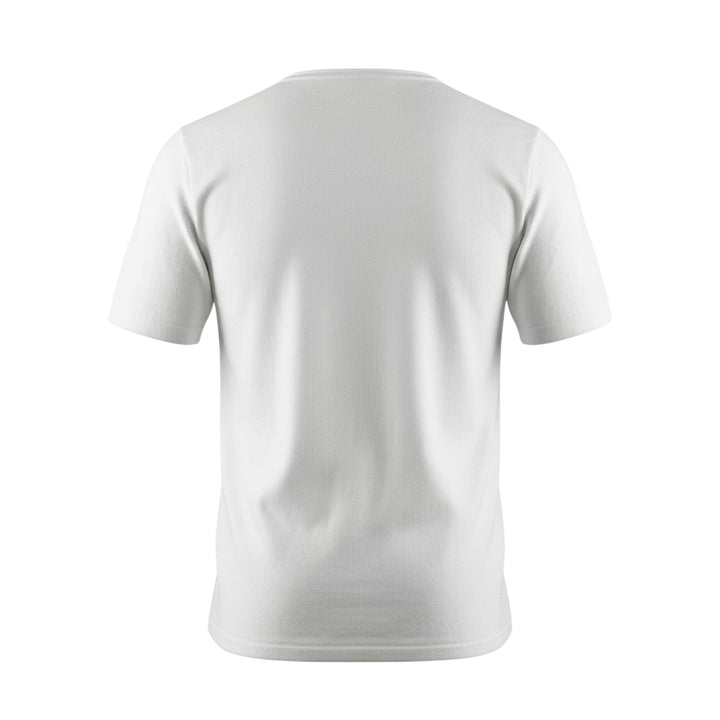 Col Rond Manches Courtes Coton Peigné Blanc Optique