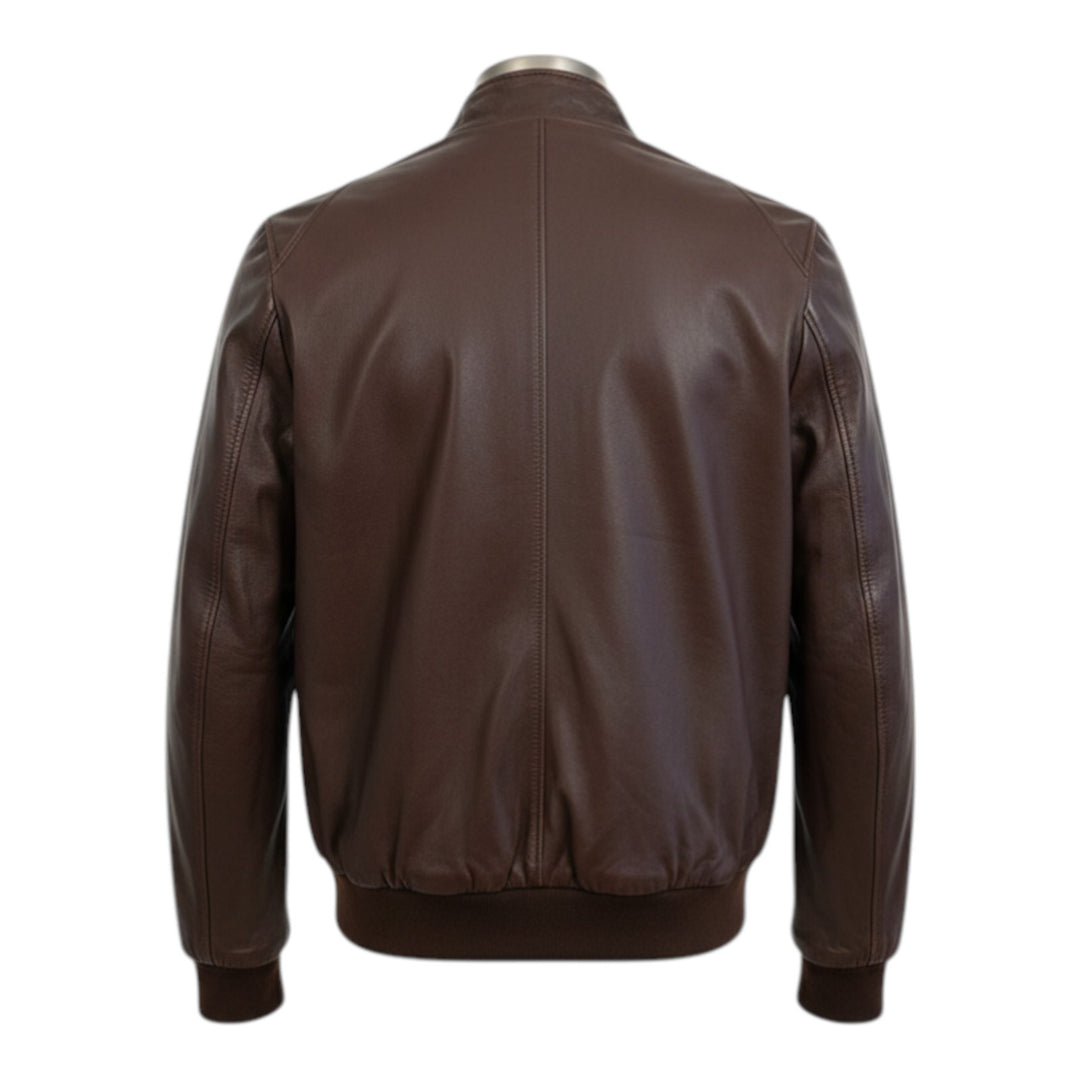Blouson Modèle Baracuta Cuir Véritable Marron
