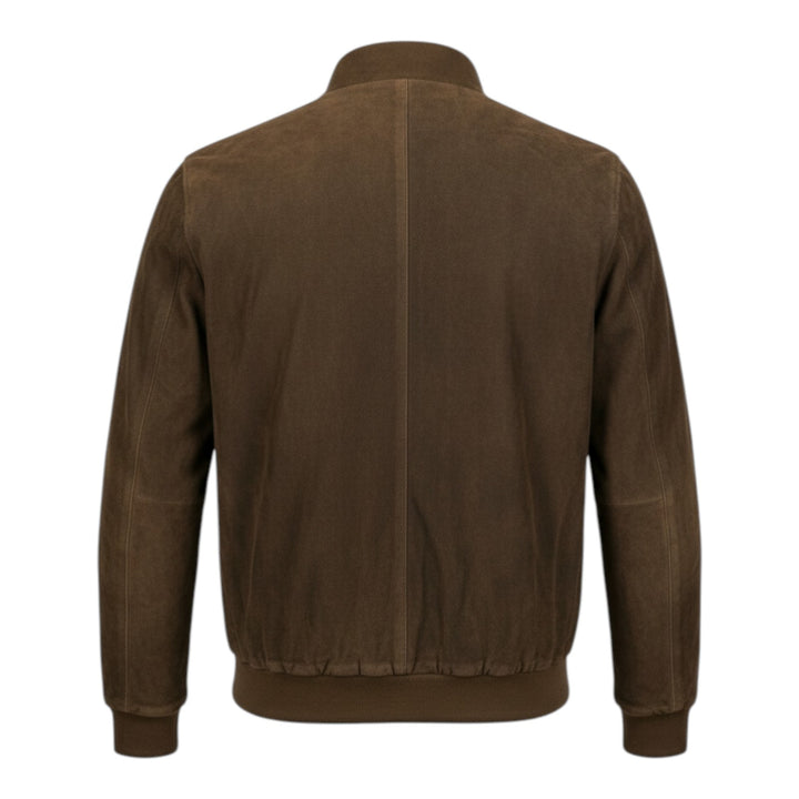 Blouson Modèle Valstar en Véritable Cuir Suédé Tabac