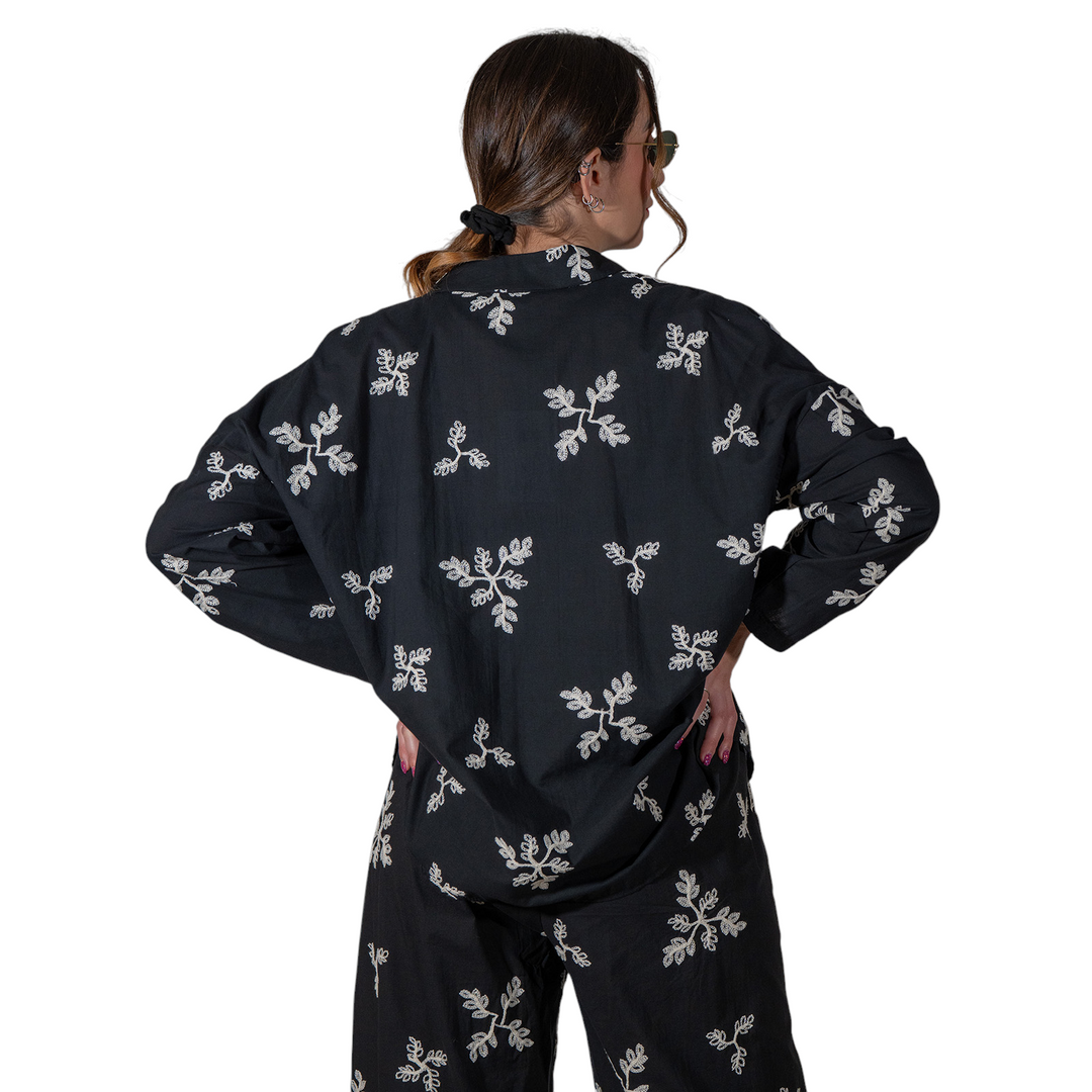 CHEMISE HAJAR FANT. NOIR