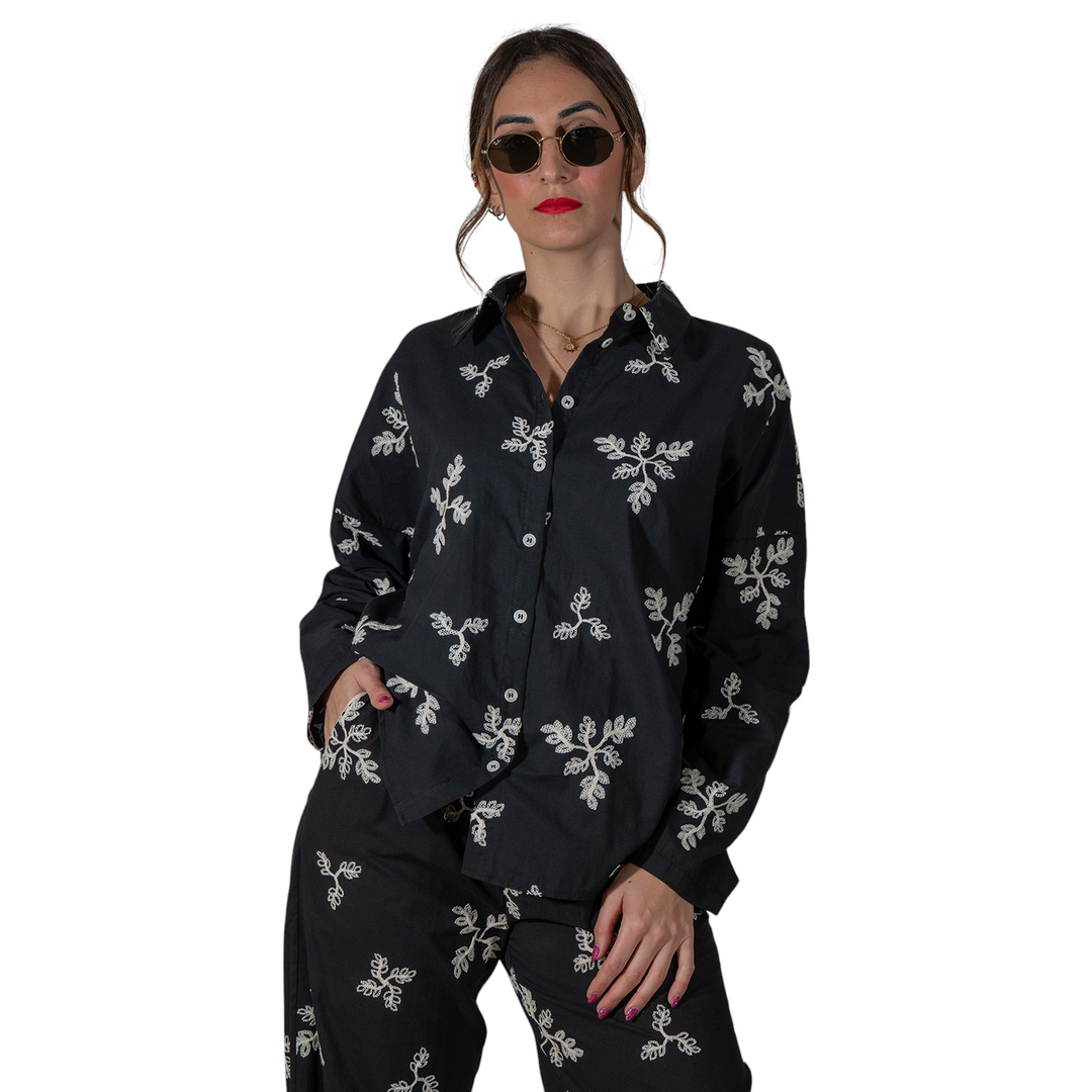 CHEMISE HAJAR FANT. NOIR