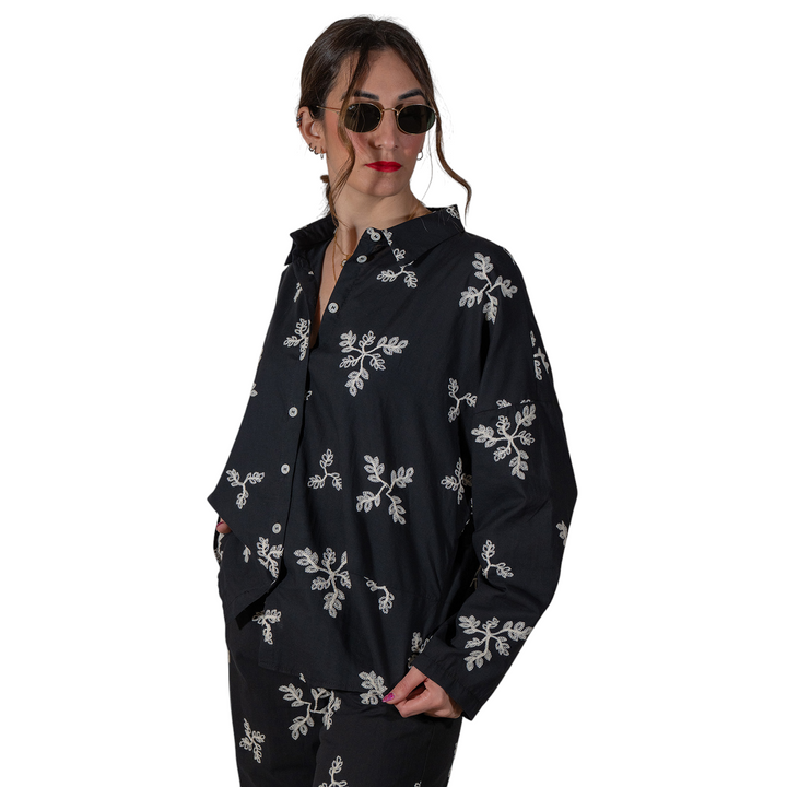 CHEMISE HAJAR FANT. NOIR