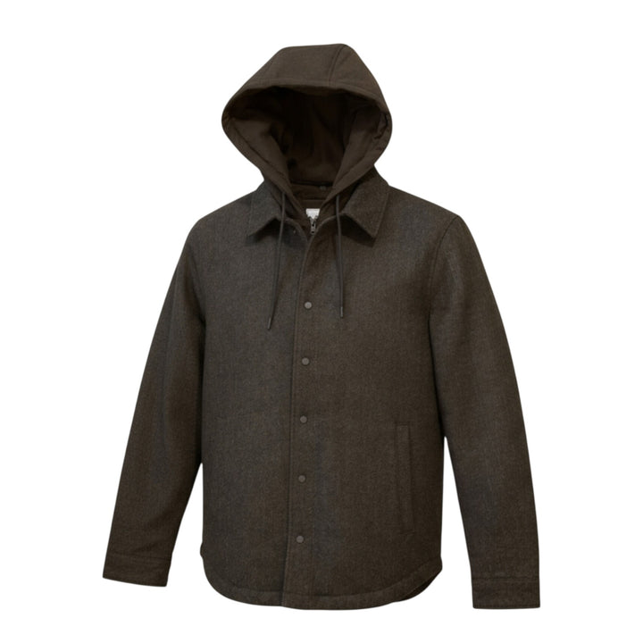 VESTE POUR HOMME AVEC CAPUCHE MARRON