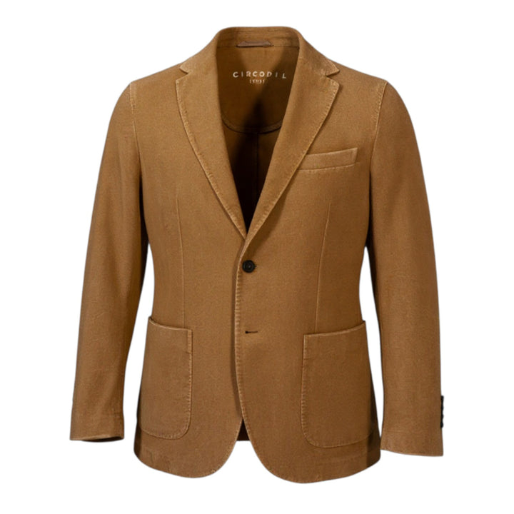 BLAZER EN LAINE TEINTÉE MARRON
