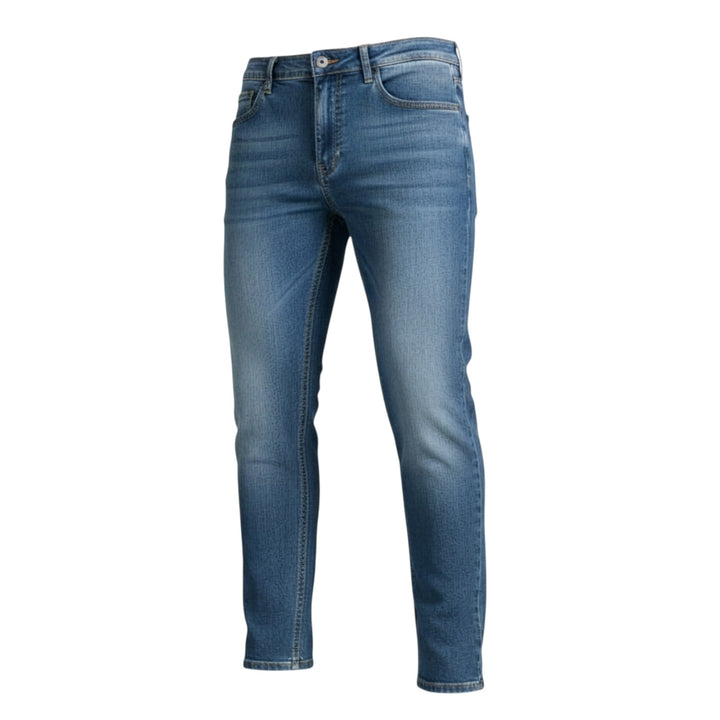 DENIM BLEU MOYEN 5 POCHES COURT