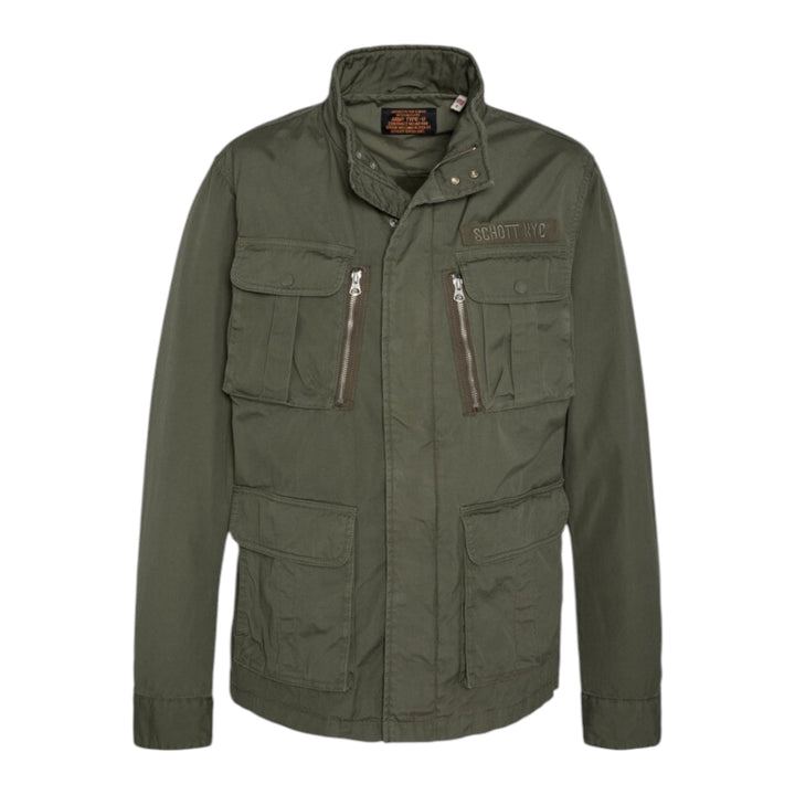 VESTE MILITAIRE EN COTON VERT